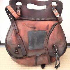 デグナー味のあるサイドバッグ　本革(motorcycle leather bag)　English Availableの画像