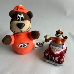 A&W エンダーおもちゃマスコット2個セットアンティークレトロ