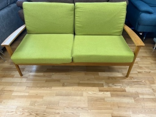 値下げしました。N468★2Pソファ★2人掛けソファ★IDC大塚製★ソファ★幅1600ｍｍ