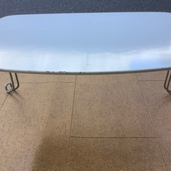 折りたたみローテーブル　白 猫足の画像