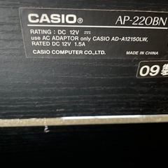 中古美品、配送可能CASIO 電子ピアノ CELVIANO AP-220BN88鍵盤 の画像