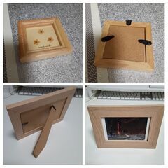 フォトスタンドと壁掛け式ミニフォトスタンド