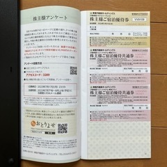 東急不動産　株主優待券の画像