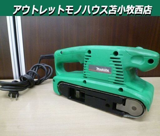 makita ベルトサンダ 76mm M990  通電・回転確認済み 本体のみ 研磨 電動工具 マキタ 苫小牧西店