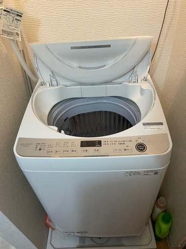 シャープ　洗濯機　ES-GS7E 7キロ　2年前購入　定価55000円