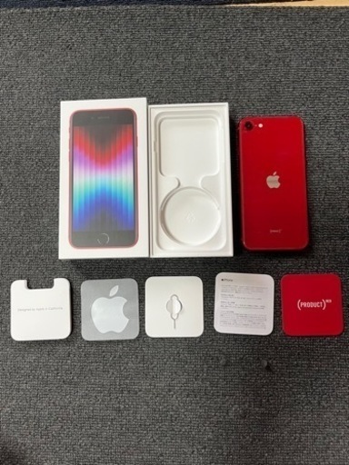 超美品！iPhoneSE第3世代64GBレッドSIMロック解除済