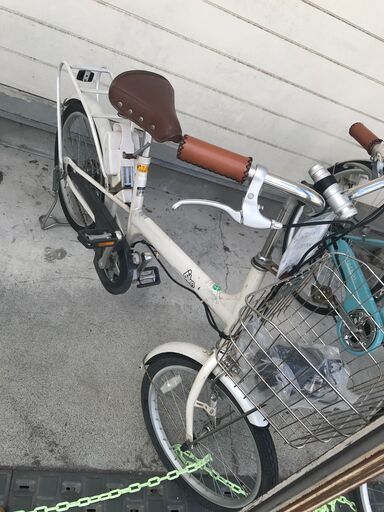 ★ジモティ割あり★  電動自転車 20インチ ホワイト クリーニング済み KJ2963
