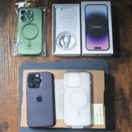 【12月までApple Careあり】iPhone 14 Pro ディープパープル　128GB