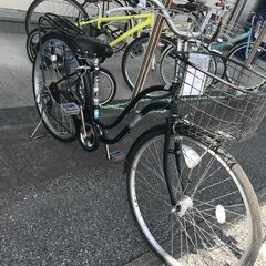★ジモティ割あり★  自転車 ２７インチ ブラック クリーニング済み KJ2965の画像