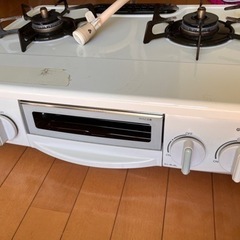 グリル付きガステーブル　コンロの画像