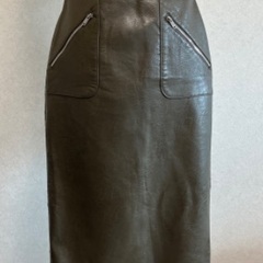 ZARA 　合皮ハイウエスト　タイトスカート