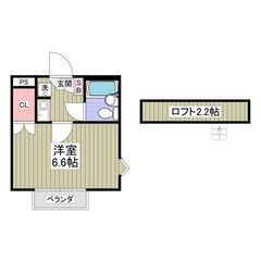 💙💙フリーレント1ヶ月付き😍敷礼０！《1K》越谷市🐻せんげん台駅...