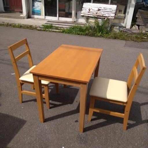 万代店　2人用ダイニングセット　食卓テーブル　単身用