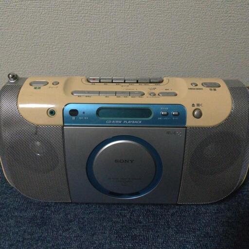 SONYのラジカセ(カセットの録音機能のみ使用不可)