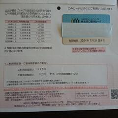 三越伊勢丹株主優待10%割引カード