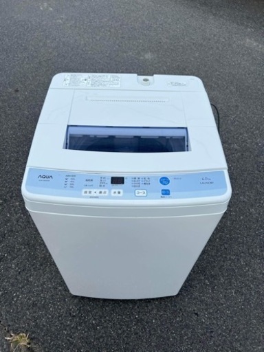 ‍♀️☘️大阪市内配達設置無料‍♀️アクア洗濯機　６KG保証有り