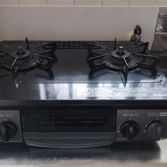 ガスコンロ（2口&グリル付）　新品購入4年使用　
