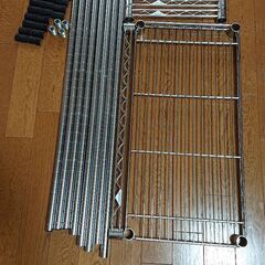 スチールラック 洗濯機上ラック 冷蔵庫上ラックの画像