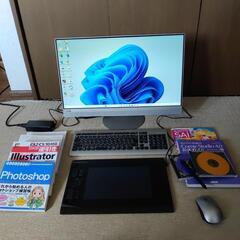 値下げLenovo IdeaCenter AIO520とWacom Intuos4(PTK-640)タブレット・漫画イラストソフトセット