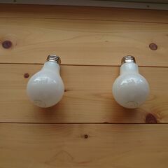 【新古品】LED電球×2、モーガルソケット×3 のセットの画像