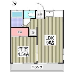 💙💙初期費用8万円！フリーレント1ヶ月付き😍敷礼０！《1LDK》...