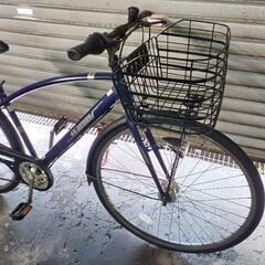 自転車中古　クロスバイク　シティサイクル　PROGRESS　外装6段変速　オートライト　カゴ鍵付き　タイヤ27インチ　フレームサイズ420　の画像