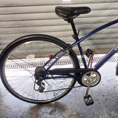 自転車中古　クロスバイク　シティサイクル　PROGRESS　外装6段変速　オートライト　カゴ鍵付き　タイヤ27インチ　フレームサイズ420　の画像