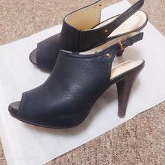 【美品】 靴 オープントゥ 22.5の画像