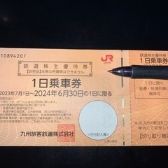 JR九州　株主優待　一日乗車券の画像