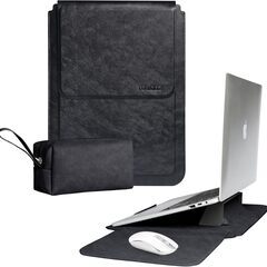 TOWOOZ 3in1 ノートパソコンスリーブ pcスタンドとマウスパッド付き MacBook Air ケース 13-13.6 インチとMacbook Pro 13~13.3 インチに対応の画像