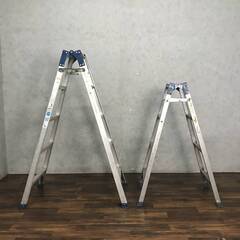 ???WY6/60 アルミ製 脚立 踏み台 2脚セット 4尺 5尺 アルインコ KYN-150s ハセガワ RC-12 ハシゴ 4段 5段 ★直接引き取り限定???