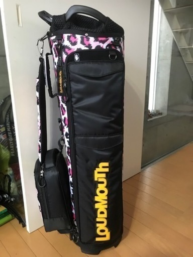 【値下】新品 LOUDMOUTH ラウドマウス キャディバッグ ピンクレオパード