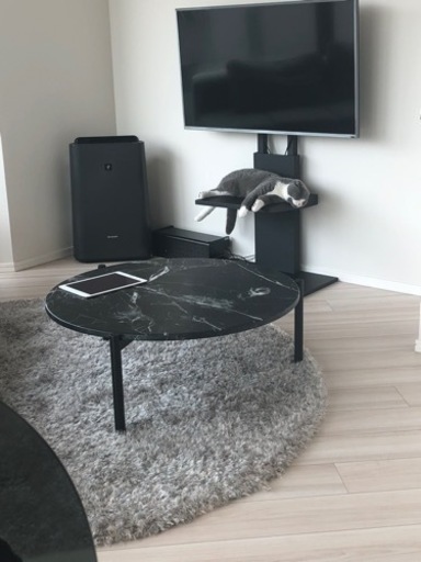 【最終値下げ】モーダエンカーサ/大理石調ローテーブル