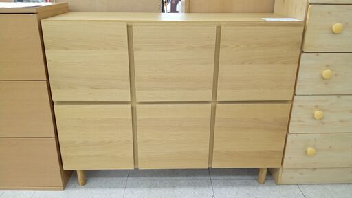 ★ジモティ割あり★  収納棚 ライトブラウン H85×D40×W111 クリーニング済み TJ1958