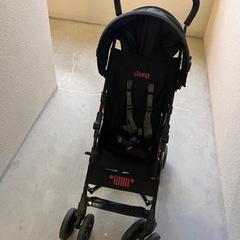 ジープ Jeep B型ベビーカー アドベンチャー ブラック×レッド