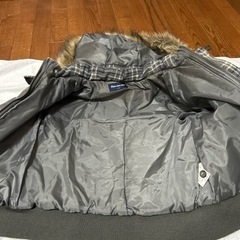 〔美品〕ムージョンジョン　130  グレー　チェックの画像