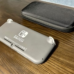 Nintendo switch lite スイッチライト　グレー　ケース付きの画像