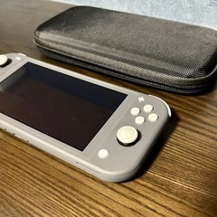 Nintendo switch lite スイッチライト　グレー　ケース付きの画像