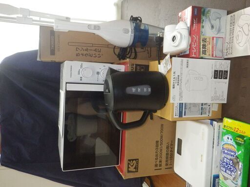 電子レンジ、掃除機、ポット、体重計、浄水器　単身赴任セット
