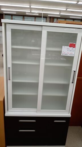 ★ジモティ割あり★ 創愛ファニチュア 食器棚 白 H176×D47×W87.5 クリーニング済み TJ1968