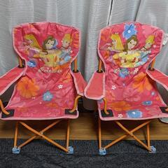 ディズニープリンセス　アウトドア折りたたみチェア