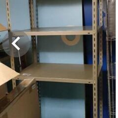 中古格安）スチール棚　ラック棚　（組み立て必要）90×180×45cm 　横幅120cm ・180cm（3000円,4000円）もございますの画像