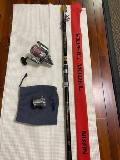 タマン　打ち込み　竿、リールセット