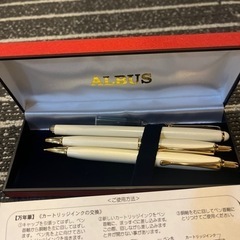 新品未使用　ALBUS 万年筆　ボールペン　シャープペン　3本セットの画像