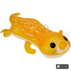 カワウソ　浮き輪