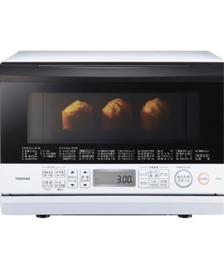 東芝 スチーム オーブンレンジ 石窯オーブン 一人暮らし 23L ER-W60(W) グランホワイト フラットテーブル