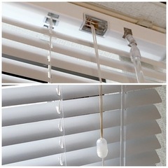 カーテンレールに取付できる アルミブラインドの画像
