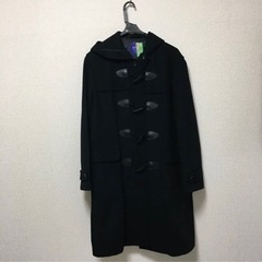美品！通学用ダッフルコート　VARSITYMATE 黒　クリーニ...