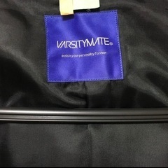 美品！通学用ダッフルコート　VARSITYMATE 黒　クリーニング済みの画像