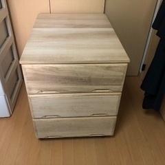 （決まりました）桐スライドレール押入3段　チェスト